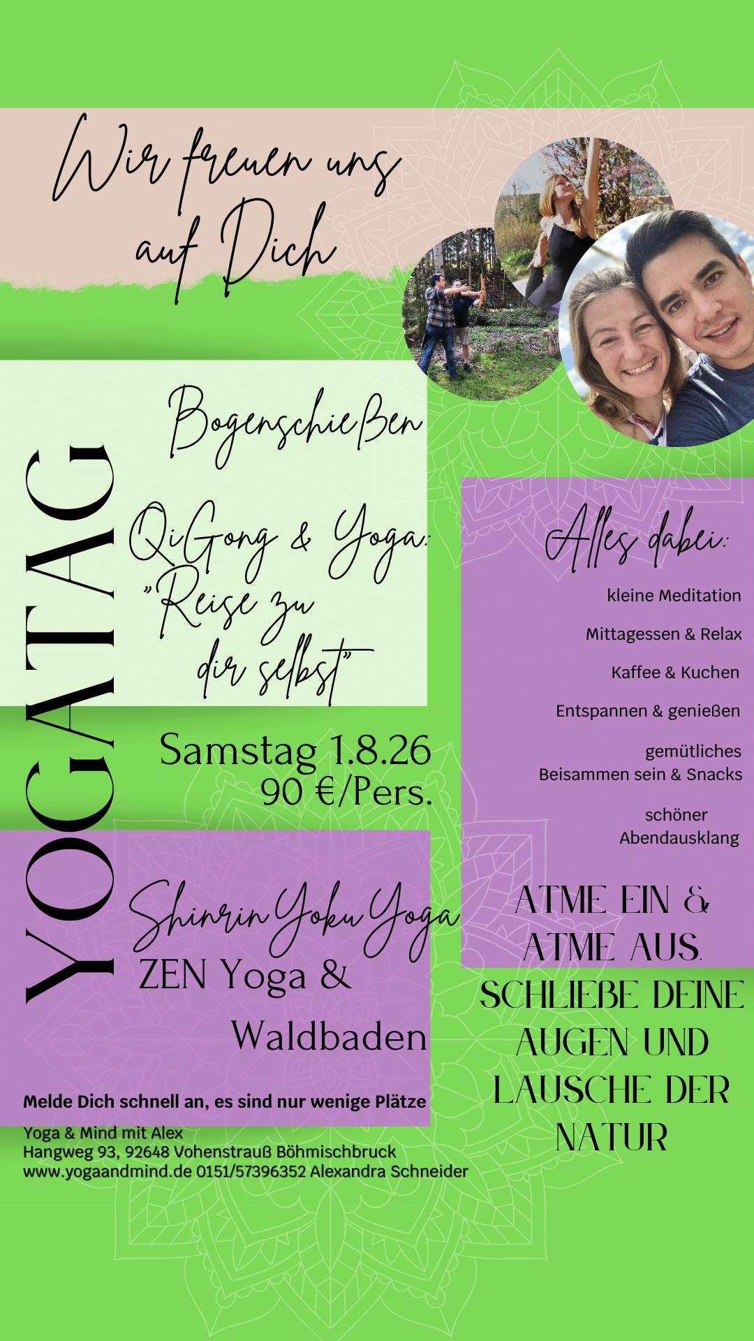 Kopie von Yoga & Achtsamkeitstag 3.8.24 ) Flyer (Smartphone-Video)